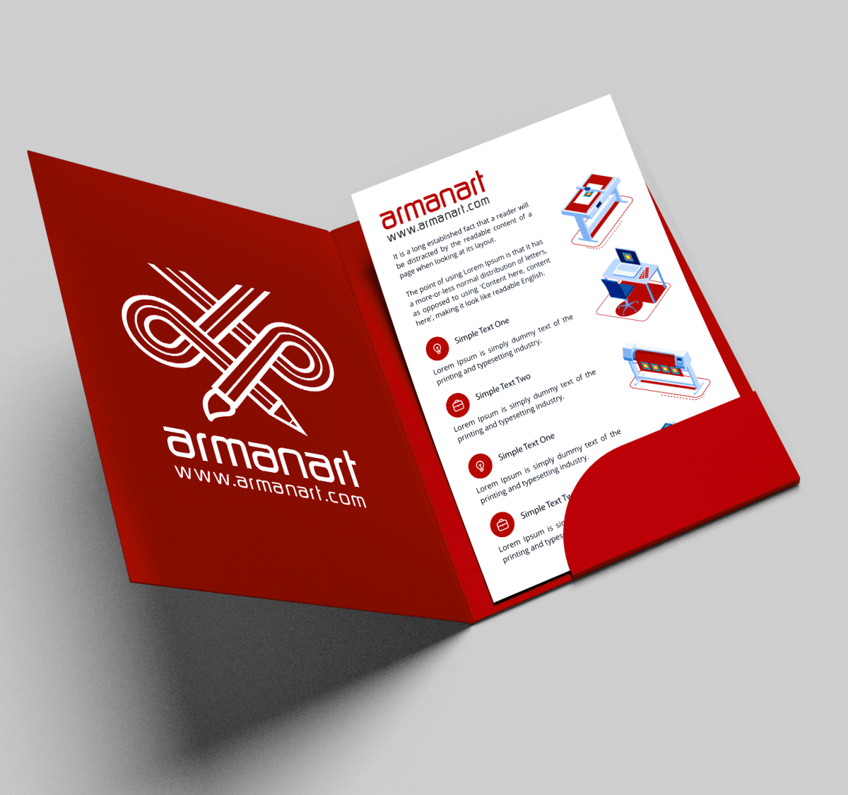 چاپ فولدر A4 هزار عددی