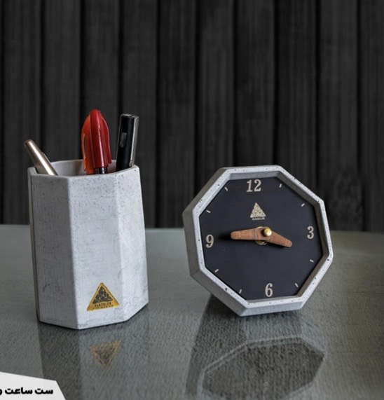 ست ساعت روميزي و جاقلمي ويكتور